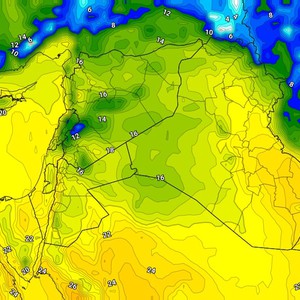 العراق | ارتفاع طفيف على درجات الحرارة الثلاثاء مع إنتشار السُحب على ارتفاعات مختلفة  