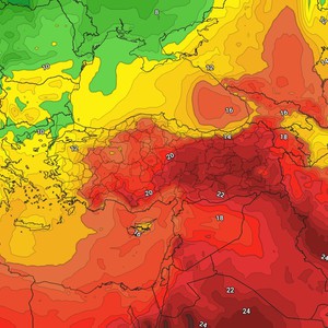 الخميس | ارتفاع طفيف على درجات الحرارة وفرصة ضعيفة لأمطار باجزاء محدودة 