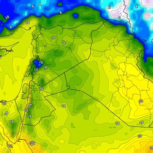 العراق | استمرار فرص تشكل الضباب وانخفاض اضافي على درجات الحرارة الثلاثاء