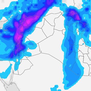 إشتداد الفعالية الجوية عصر ومساء اليوم والليلة في شمال غرب البلاد وإمتدادها فجراً ونهار الخميس إلى أغلب باقي المناطق