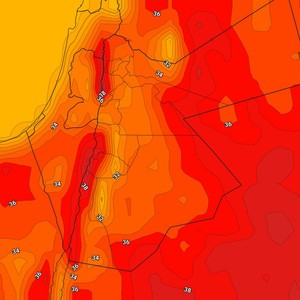 الأردن | درجات الحرارة ترتفع بشكل قليل مع بقاء الأجواء حارة نسبياً الثلاثاء (تفاصيل)