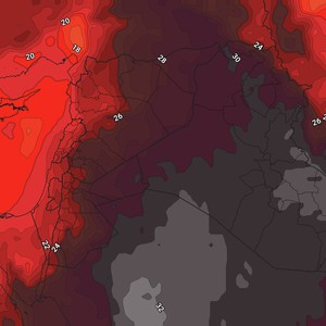 الأحد | مزيد من الإنخفاض في الحرارة وطقس صيفي إعتيادي فوق المرتفعات وحار نسبيًا في بقية المناطق