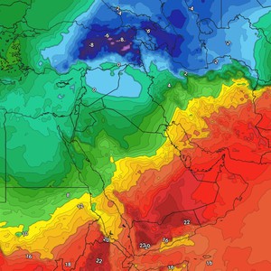 Weather conditions and chances of rain for the first week of March, according to the weekly weather forecast.