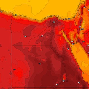 مصر | ال40 مئوية تستمر قريبة جداً من القاهرة الكُبرى والشبورة المائية حاضرة صباحاً على مُدن الساحل الشمالي