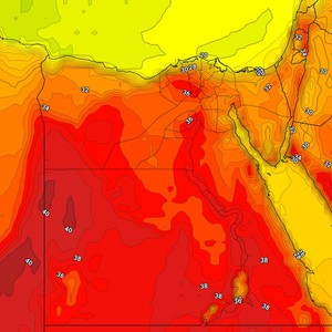 مصر | درجات الحرارة تلامس مُنتصف الثلاثينات في القاهرة الخميس ورياح قوية ورمال مُثارة على العديد من المناطق الجمعة