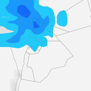 الأردن | تيارات هوائية غربية مُشبعة بالرطوبة تندفع نحو المملكة السبت واستمرار فرص الامطار مع تشكل الضباب