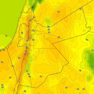 الأردن | استمرار درجات الحرارة أعلى من مُعدلاتها المُعتادة يومي الأحد و الإثنين