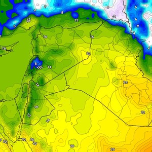 العراق | درجات الحرارة في مُنتصف العشرينيات وأجواء دافئة يوم الخميس