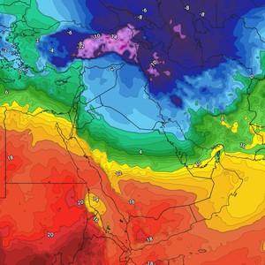 Une vague de froid sibérienne touche neuf pays arabes, avec des températures chutant jusqu&#39;à zéro degré Celsius dans plusieurs capitales.