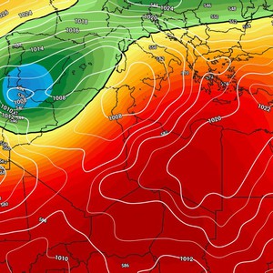 استمرار تأثر دول المغرب العربي بمنخفضات أطلسية خلال اليومين القادمين 