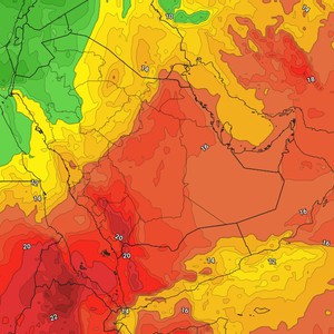 السعودية: جبهة هوائية باردة تعبر عدة مناطق وتسبب اشتداد الأمطار الرعدية