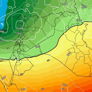  الأردن: رفع تصنيف المنخفض الجوي الجديد المُتوقع غداً إلى الدرجة الثالثة نظراً لاحتمالية تساقط بعض الثلوج مُتقطعة ليلة الأربعاء/الخميس فوق قمم المُرتفعات الجبلية العالية