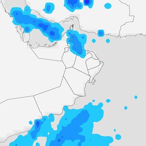 الإمارات | استمرار تأثر البلاد بامتداد مُنخفض جوي الأيام القادمة و استمرار فرص الامطار في بعض المناطق 