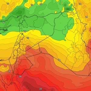 العراق | ارتفاع ملموس على درجات الحرارة يوم الاربعاء 