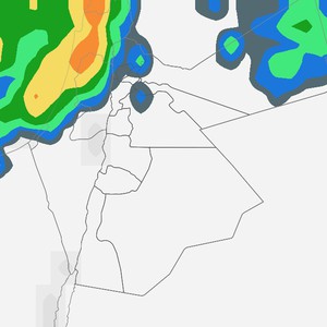 الأردن | تجدد إحتمالية الأمطار الرعدية بعد الظهر في شمال المملكة وأجزاء من المناطق الوسطى