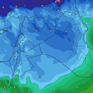 الأردن | طقس شديد البرودة الاربعاء وموجة جديدة وواسعة من الصقيع والانجماد ليلاً  