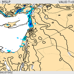 أمطار محتملة على سواحل بلاد الشام الثلاثاء قد تمتد نحو المملكة بشكل محدود