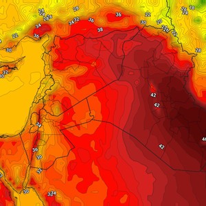 العراق | ارتفاع قليل آخر على درجات الحرارة الاثنين واستمرار نشاط الرياح الشمالية الغربية