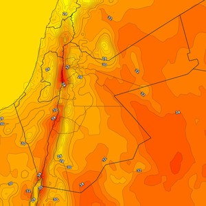 الأردن | درجات حرارة حول معدلاتها يوم السبت وطقس معتدل يميل للحرارة ظهراً وعصراً