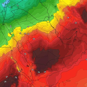 الكويت - نهاية الأسبوع | انخفاض مُتوقع على درجات الحرارة وعودة الأجواء المُعتدلة في العديد من المناطق  