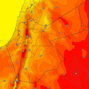 الأحد | ارتفاع طفيف على درجات الحرارة مع بقائها حول إلى اعلى من مُعدلاتها