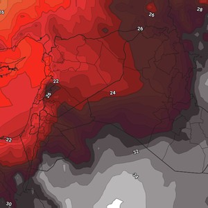 الأردن - نهاية الأسبوع | المزيد من الانخفاض على درجات الحرارة وطقس صيفي إعتيادي مع ظهور الغيوم المُنخفضة 