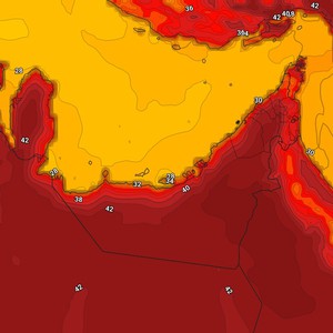 الإمارات | درجات حرارة اقل من مُعدلاتها الاربعاء مع نشاط للرياح الشمالية الغربية 