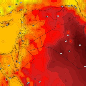 العراق | استمرار درجات الحرارة الأربعينية وطقس شديد الحرارة في أغلب المناطق الثلاثاء 