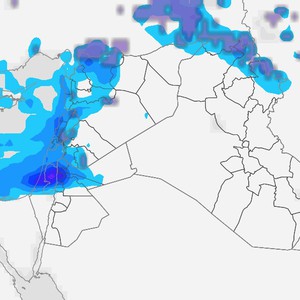  الأردن | استمرار تدفق التيارات الهوائية القطبية الرطبة ليل الخميس/الجمعة ويوم الجمعة 