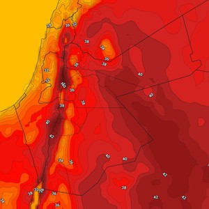 الأردن | المملكة تبدأ بالتأثر بكتلة هوائية حارة الخميس وتوصيات هامة في الداخل 