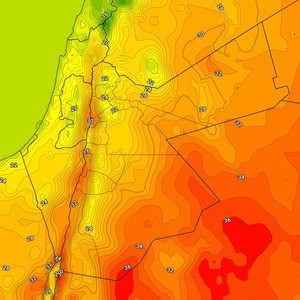 الأردن | انخفاض واضح على درجات الحرارة الاثنين مع نشاط تدريجي للرياح الغربية  