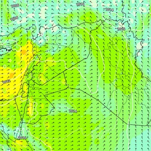 طقس العرب : تنبيه من رياح قوية وامواج مضطربة على سواحل بلاد الشام ومصر الأربعاء 