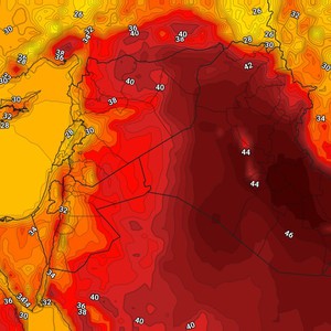 العراق | إرتفاع مُتوقع على درجات الحرارة مع رياح نشطة وطقس مُغبر في بعض المناطق الإثنين 