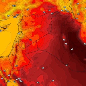العراق | بقاء درجات الحرارة أعلى من مُعدلاتها مع طقس شديد الحرارة الإثنين