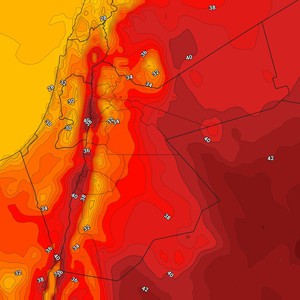 الأردن | درجات الحرارة اعلى مُعدلاتها الإعتيادية الثلاثاء ونشاط للرياح الشمالية الغربية بعد الظُهر 