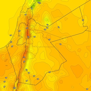 الأردن | طقس خريفي مُعتدل الخميس مع إنتشار تدريجي لكميات من السُحب وفرصة لزخات من الأمطار في بعض المناطق     