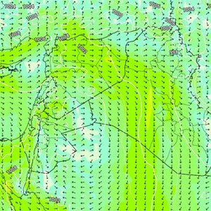 الكويت | تعمق تأثير الكتلة الهوائية شديدة الحرارة المُرافقة لإمتداد مُنخفض الهند الموسمي الثلاثاء  