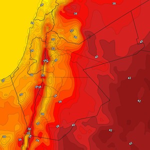 الأردن | انخفاض طفيف آخر على درجات الحرارة الأحد لتُصبح حول مُعدلاتها المُعتادة   