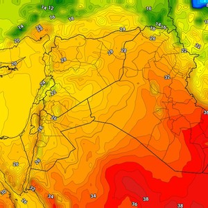 العراق | انخفاض إضافي وقليل على درجات الحرارة الثلاثاء   