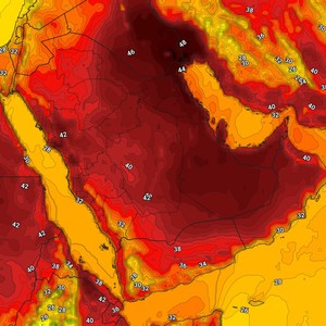 الكويت | استمرار الموجة الحارة الاثنين ورطوبة مُرتفعة تزيد من الشعور بالحرارة  