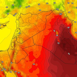 العراق | حالة الطقس المُتوقعة في العراق يوم الإثنين 17/5/2021
