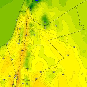 الأردن | طقس لطيف ومُشمس في عموم المناطق الاثنين واشتداد مُتوقع للرياح الشرقية ليلاً 