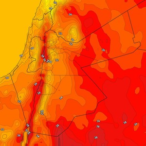 الأردن | بقاء درجات الحرارة دون مُعدلاتها المُعتادة الأربعاء  