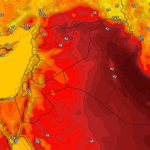 الأردن | العيد يبدأ باجواء صيفية حارة نسبياً وليالي لطيفة مُنتظرة ومُناسبة للجلسات الخارجية  