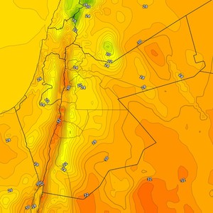 الأردن | انخفاض الحرارة إلى أوائل العشرينيات في العاصمة عمان الثلاثاء وازدياد برودة الأجواء ليلاً