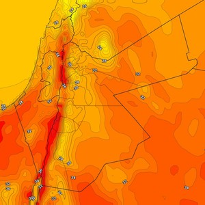 الأردن | تراجع تأثير الكتلة الهوائية المُعتدلة وارتفاع طفيف على درجات الحرارة الإثنين 