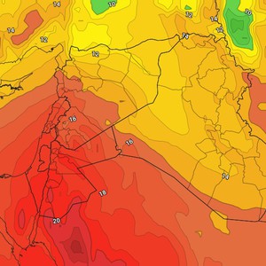 Jordan: A warmer-than-usual air mass associated with a strong high-pressure system will affect the Kingdom at the end of the week.