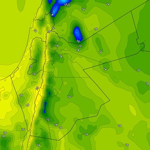 الأردن | درجات حرارة اقل من مُعدلاتها بقليل الخميس مع ظهور السُحب على ارتفاعات مختلفة