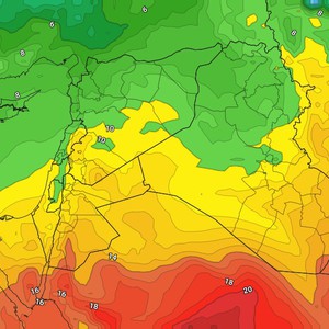 الاردن | انخفاض على درجات الحرارة الخميس مع ظهور السُحب على ارتفاعات مختلفة  