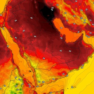 الكويت | أجواء شديدة الحرارة ومُرهقة تتصادف مع رياح مُثيرة للأتربة    